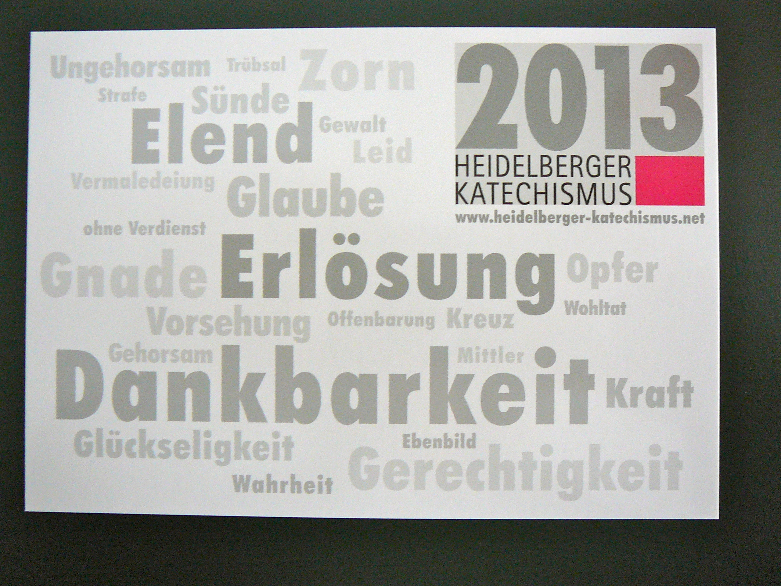 Postkarte "Elend, Erl&ouml;sung, Dankbarkeit"